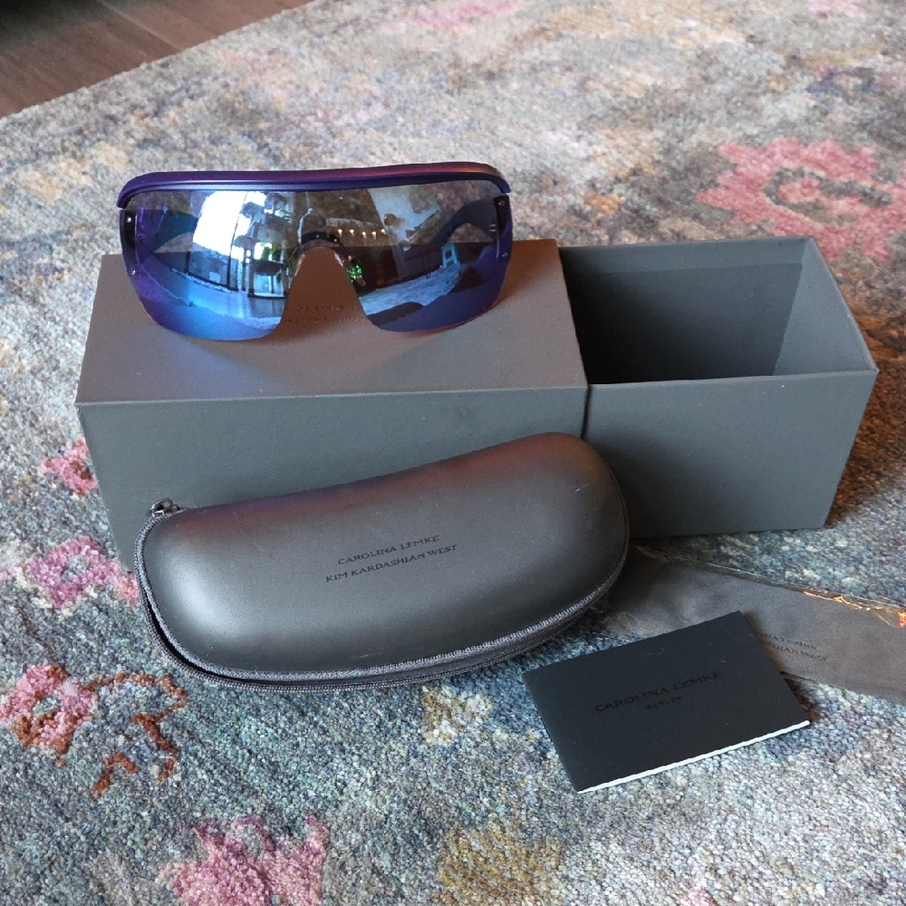 Carolina Lemke X Kim Kardashian West Ice Purple Nirvana Sunglasses